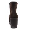 GABOR 804501 WEDGE ANKLE BOOT - BROWN SUEDE